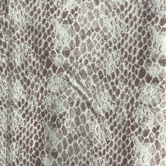 NEW Adriano Goldshmied Prima Ankle Jeans In Python Ivory Dust - Picture 7 of 11